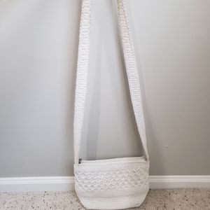 White Crochet Crossbody